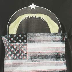 Pre Owned Givenchy Black Printed Jersey Sleeveless T-Shirt M