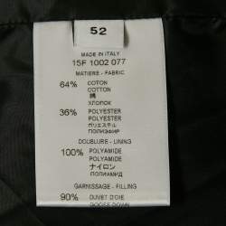 Pre Owned Givenchy Black Cotton Puffer Rider Jacket XL