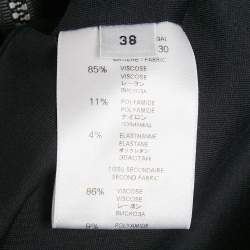 Pre Owned Givenchy Black Knit Sleeveless Zip Detail Bodycon Dress M