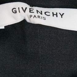 Pre Owned Givenchy Black Knit Sleeveless Zip Detail Bodycon Dress M