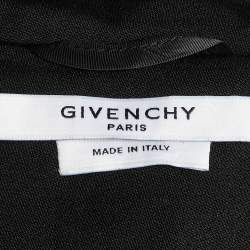 Pre Owned Givenchy Black Wool Metal Detail Blazer S