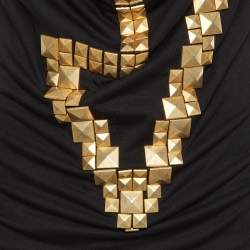 Pre Owned Givenchy Black Studded Jersey Top XS