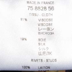 Pre Owned Givenchy Black Studded Jersey Top XS