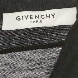 Pre Owned Givenchy Black Jersey Ruffled Midi Dress L