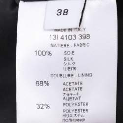 Pre Owned Givenchy Multicolor Silk Floral Print Zip Trim Skirt M