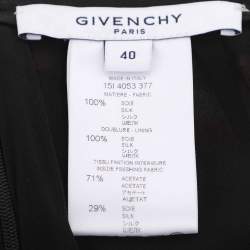 Pre Owned Givenchy Multicolor Satin Faun Art Print "The Bacchante" Midi Skirt M