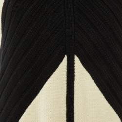 Pre Owned Givenchy Monochrome Wool & Cashmere Sweater Tunic M