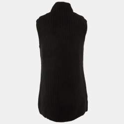 Pre Owned Givenchy Monochrome Wool & Cashmere Sweater Tunic M