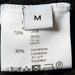 Pre Owned Givenchy Monochrome Wool & Cashmere Sweater Tunic M