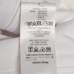 Pre Owned Givenchy White Logo Detail Jersey Zip-Up Jacket S