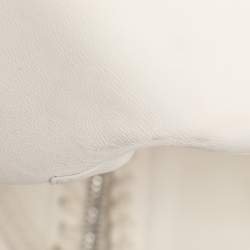 Pre Owned Givenchy Cream Leather Braided Detail Sleeveless Jacket S