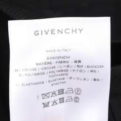 Pre Owned Givenchy Black Stretch Knit Monogram Sleeveless Tops XS