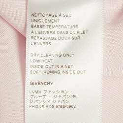 Pre Owned Givenchy Pink Jersey 4G Asymmetrical Top S