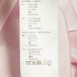 Pre Owned Givenchy Pink Jersey 4G Asymmetrical Top S