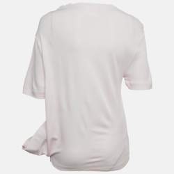 Pre Owned Givenchy Pink Jersey 4G Asymmetrical Top S