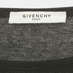Pre Owned Givenchy Black Logo Print Cotton Oversized T-Shirt XS