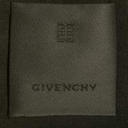 Pre Owned Givenchy Black Sheer Logo Detail Knit Full Sleeve T-Shirt S