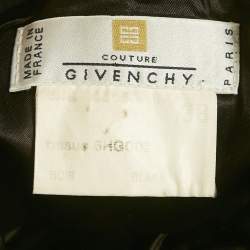 مملوكة مسبقًا جمبسوت جيفنشي كريب أسود بتفاصيل شريط بلا حمالات مقاس متوسط (ميديم)