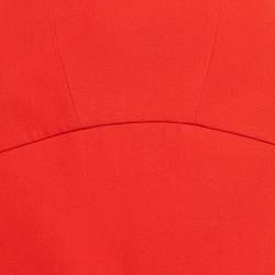 Pre Owned Givenchy Red Wool Mini Skirt M