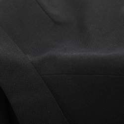 Pre Owned Givenchy Black Wool and Nylon Zip Detail Single Breasted Blazer XXXL