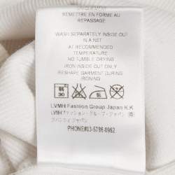 Pre Owned Givenchy White Printed Rib Knit Tank Top S