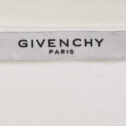 Pre Owned Givenchy White Bambi Print Jersey Crewneck T-Shirt XS