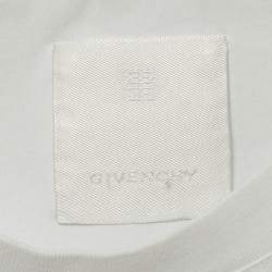 Pre Owned Givenchy White Printed Jersey Crewneck T-Shirt M
