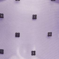 Pre Owned Givenchy Purple Logo Embroidered Stretch Mesh Sheer Bodycon M