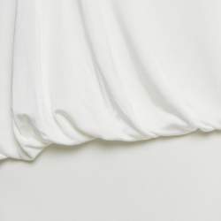 Pre Owned Givenchy White Jersey One Shoulder Short Dress M