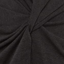 Pre Owned Givenchy Charcoal Grey Knit Front Knot Maxi Dress S