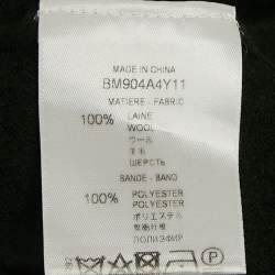 مملوكة مسبقًا Givenchy Black Logo Intarsia Wool Jumper XL