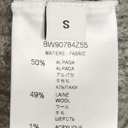 Pre Owned سويتر جيفنشي برقبة عالية رمادي مضلع مقاس صغير