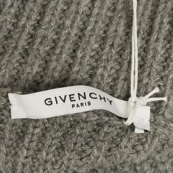 Pre Owned سويتر جيفنشي برقبة عالية رمادي مضلع مقاس صغير