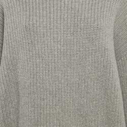 Pre Owned سويتر جيفنشي برقبة عالية رمادي مضلع مقاس صغير