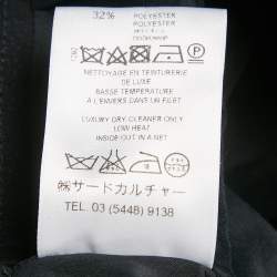 مملوكة مسبقًا تنورة جيفنشي بطبعة سوداء كريب  ميدي مقاس صغير (سمول)