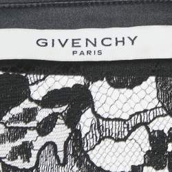 Pre Owned Givenchy Black Lace and Satin Sheer Jacket M