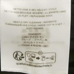 Pre Owned فستان قصير جيفنشي كريب أسود بثنيات مطاطية مقاس صغير (سمول)