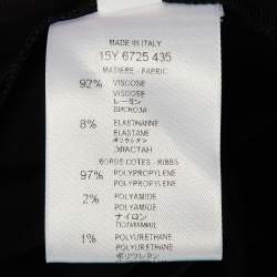 Pre Owned Givenchy Black Crepe Cold Shoulder Tunic L