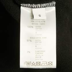 Pre Owned Givenchy Black Love Print Cotton Sweatshirt S
