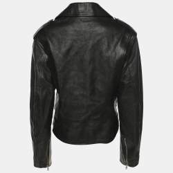 مملوكة مسبقًا Givenchy Black Leather Biker Jacket XL