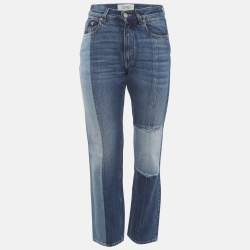 مملوكة مسبقًا Givenchy Blue Denim Mid-Rise Straight Leg Jeans S/Waist 27"