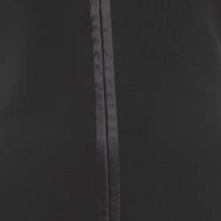 Pre Owned فستان قصير جيفنشي محبوك مطاطي أسود مع كشكش مقاس وسط (ميديوم)