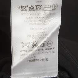 Pre Owned فستان قصير جيفنشي محبوك مطاطي أسود مع كشكش مقاس وسط (ميديوم)