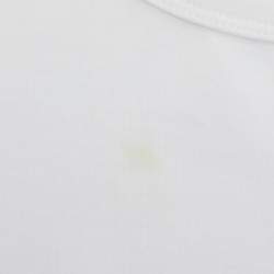 Pre Owned تـي شـيـرت جـيـفـنـشـي قـلـب مـطرّز شـعـار قـطـن أبـيـض مـقـاس مـتـوسـط (مـيـديـوم)