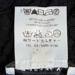 Pre Owned توب جيفنشي دانتيل أسود مرن شفاف توب بدون أكمام متوسط