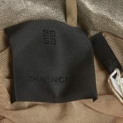 مملوكة مسبقًا Givenchy Beige Jersey Ruched Bodycon Mini Dress S