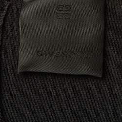 Pre Owned Givenchy Black Knit Zip Detail Mini Dress M