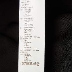 Pre Owned Givenchy Black Knit Zip Detail Mini Dress M