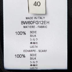 Pre Owned Givenchy Black Silk Top M