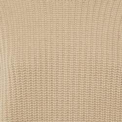 Pre Owned Givenchy Beige Cashmere Crew Neck Sweater S